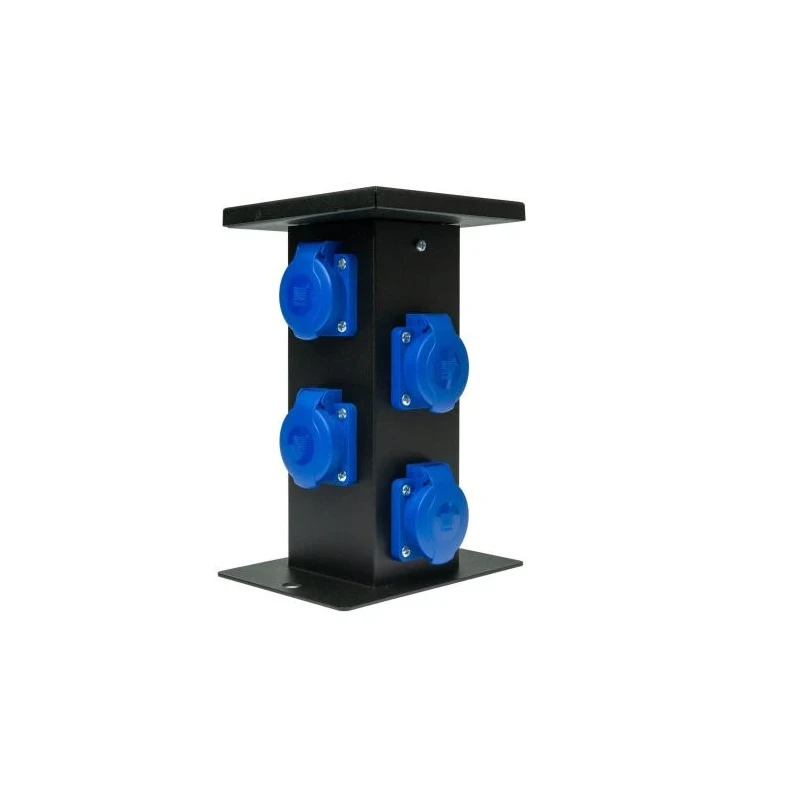 Post 4xschuko pesa 230V IP44 240mm must