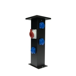 Post 1x16A 5P pesa + 5xschuko pesa 230V IP44 470mm