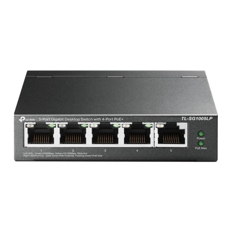 5-port Gigabit Switch, RJ45 ports/4 x POE