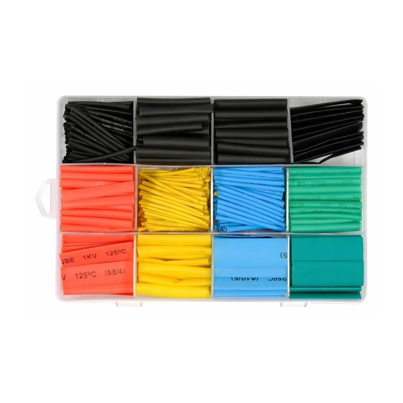 Termok. komplekt värvilised 530 osa 2-10mm