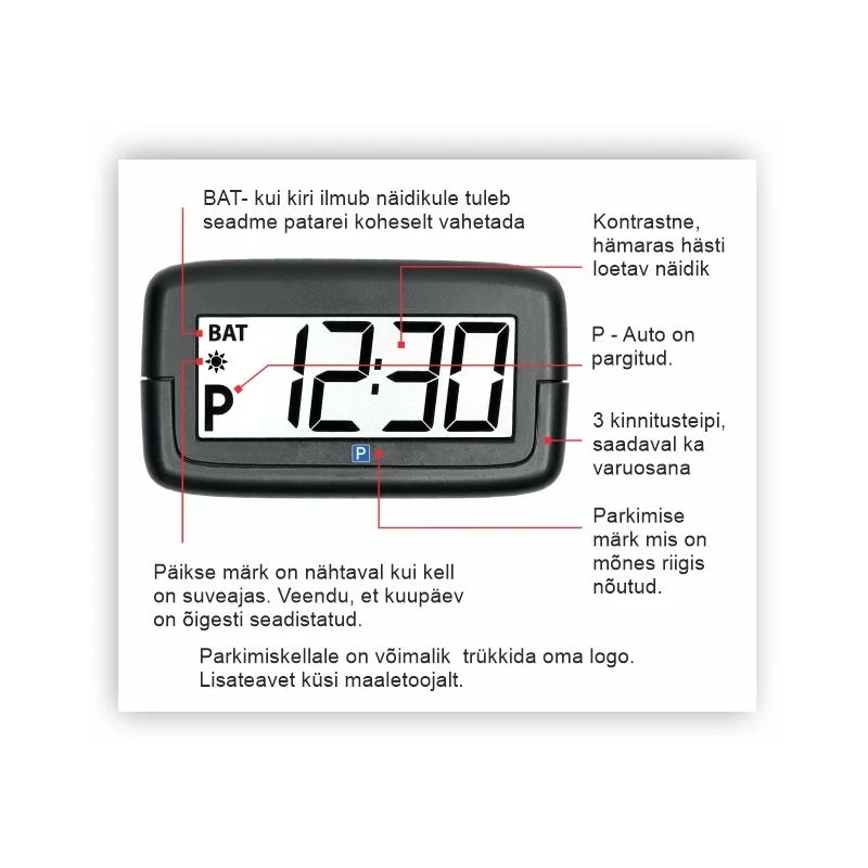 Parkimiskell digitaalne PARK MICRO 2 Needit