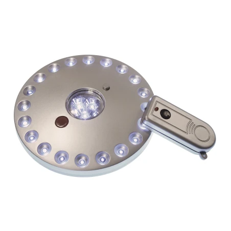 LED-valgusti ümar 20+3 LED puldiga magnetiga patareidega
