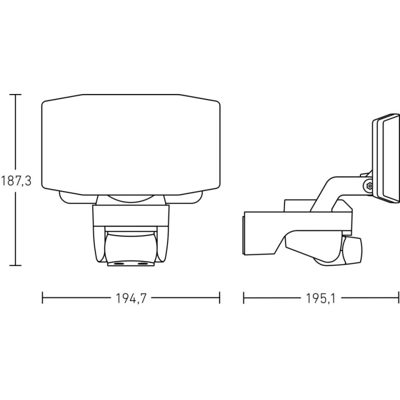 XLed Protect S floodlight with sensor 14,3W IP44