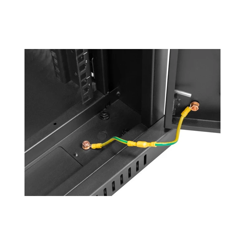 Põrandakapp 19" 42U 600x600mm klaasuks must