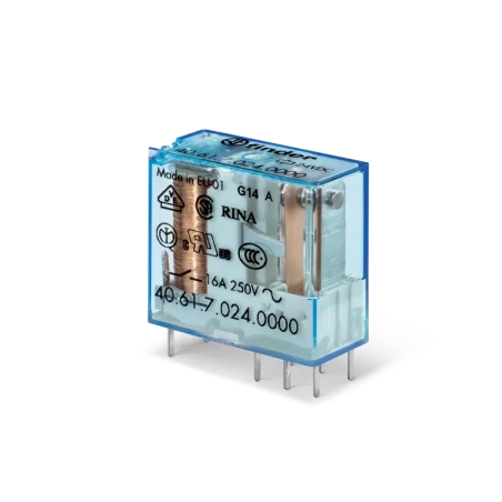 Series 40.61 miniature PCB Relay 1CO 16A