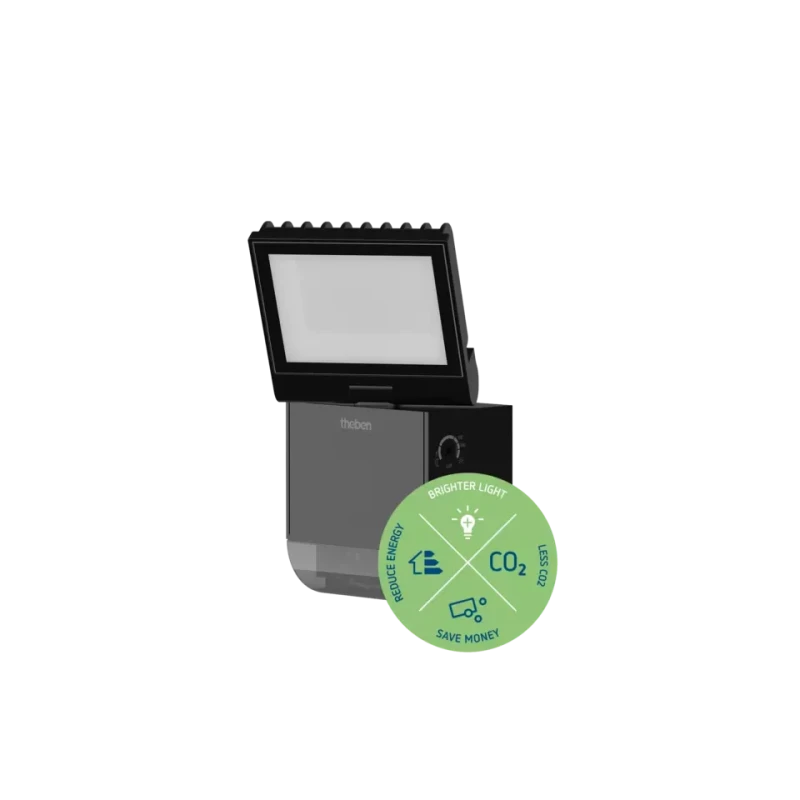 theLeda S8-100 floodlight with motion detector 900lm IP55