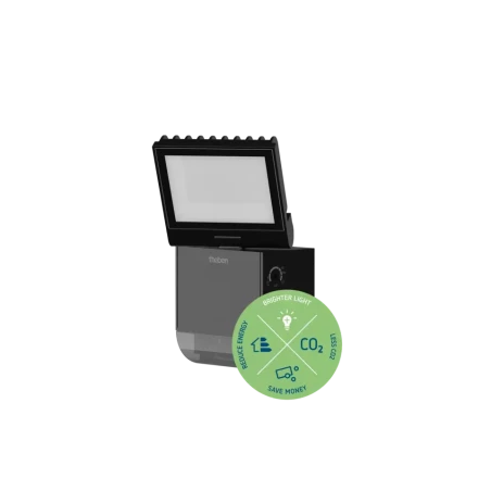theLeda S8-100 floodlight with motion detector 900lm IP55