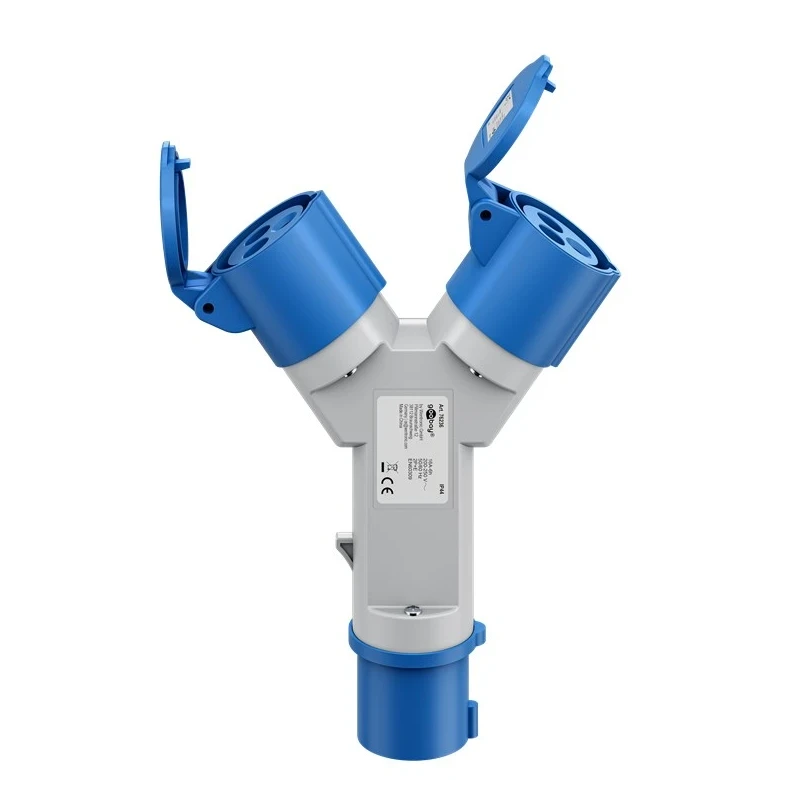 Adapter CEE 3P pistik 16A/2X 3P pesa 16A