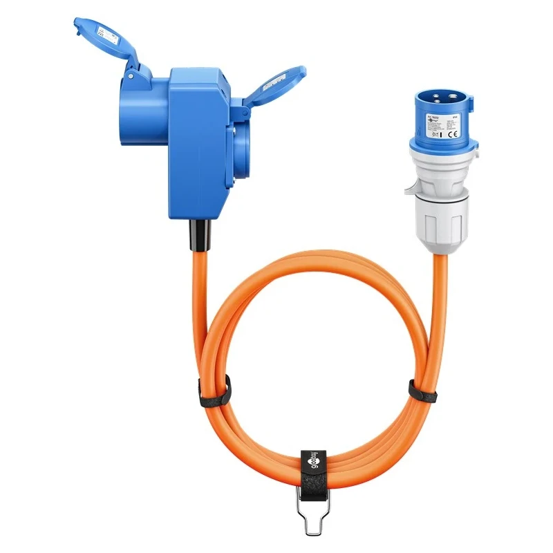 Jätkujuhe CEE 3P 16A pistik/schuko jätkupesa + CEE 3P jätkupesa 16A H07 3x2,5