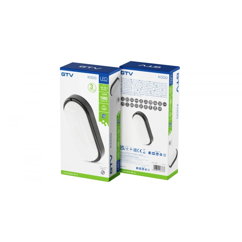 Kodo IP54 12W Ovaalne valgusti
