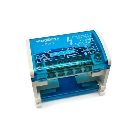 Hargnemisplokk 125A 2x7