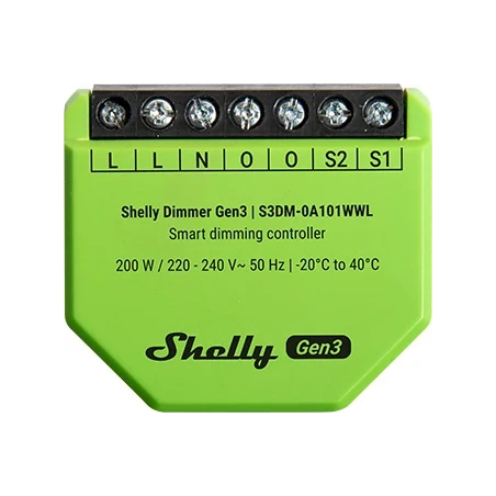 Dimmer Gen3 200W WiFi BT Shelly
