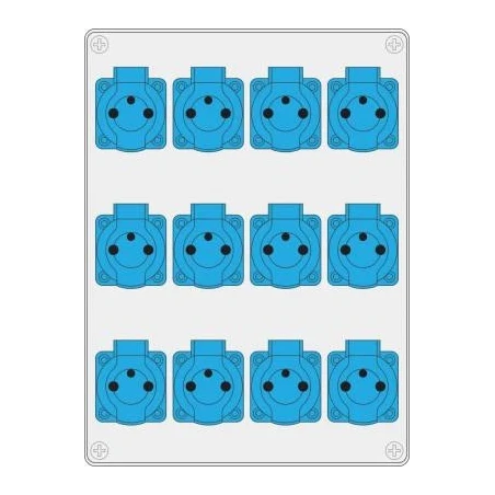 R-BOX 300 harukarp 12x250V schuko