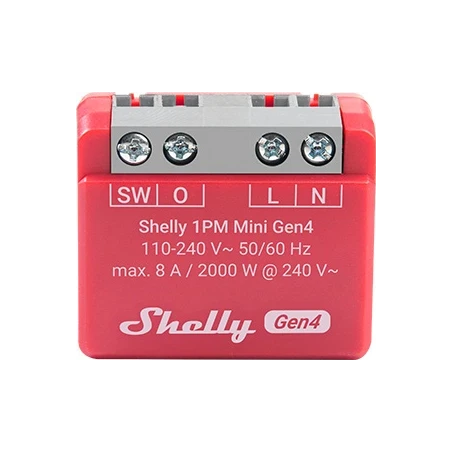 Shelly 1PM Mini Gen4 Reley/Powermeter 8A WiFi BT Zigbee Matter