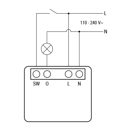 Shelly 1PM Mini Gen4 Relee/võimsusmõõtja 8A WiFi BT Zigbee Matter