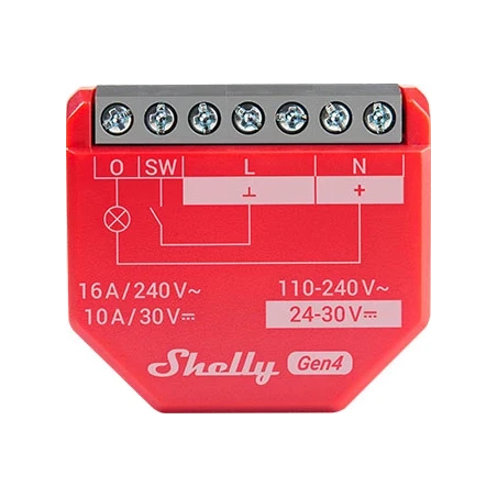 Shelly 1PM Gen4 Reley/Powermeter 16A WiFi BT Zigbee Matter