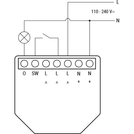 Shelly 1PM Gen4 Relee/võimsusmõõtja 16A WiFi BT Zigbee Matter