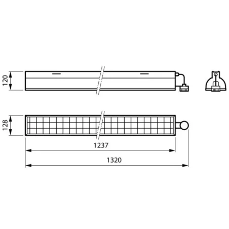 TMS031 T8 36W TUV HFP UV-C raamvalgusti liikumisanduriga