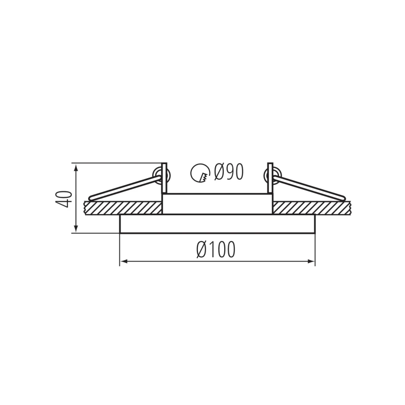 ARET DTO pööratav downlight Ø90/100mmmm
