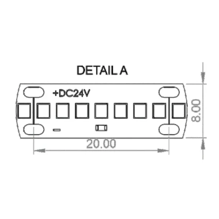 Led riba 20W/m 350led/m 24V CRI80
