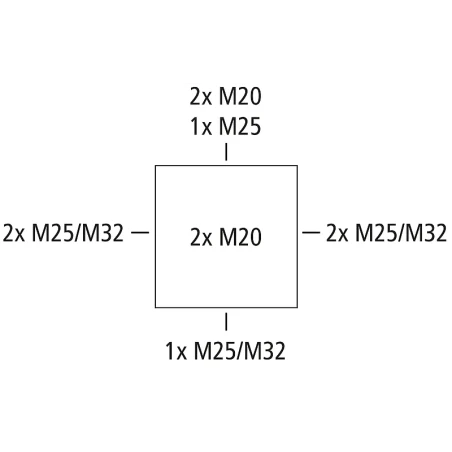 ABOX 060 6² KLEMMIGA 125x125x70mm