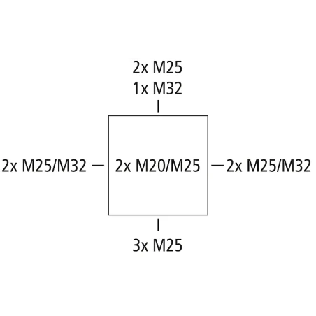 ABOX 100 10² KLEMMIGA 152x152x80mm