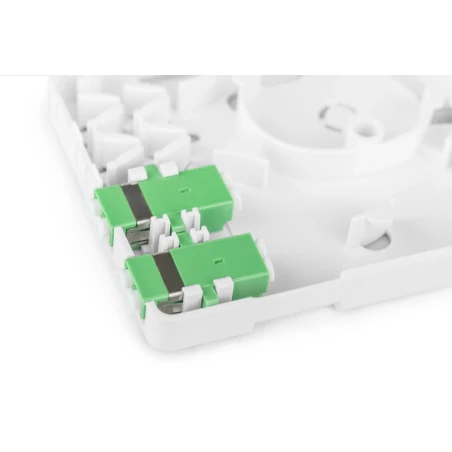 Opt. karp 2x LC APC roh. DX adapterid komplektis