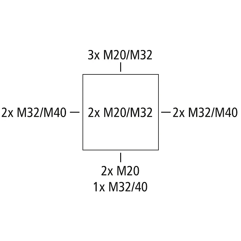 ABOX 160 IP66 KLEMM 152x152x80mm