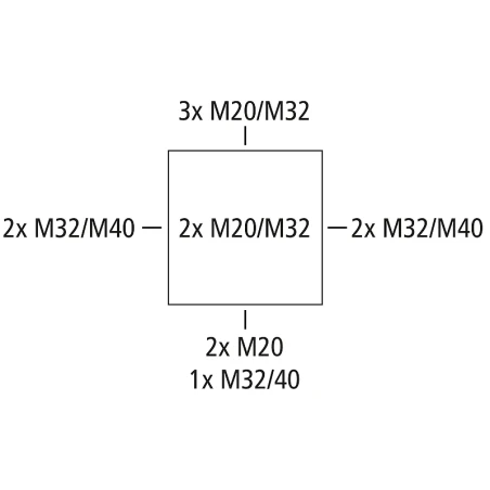 ABOX 160 IP66 KLEMM 152x152x80mm