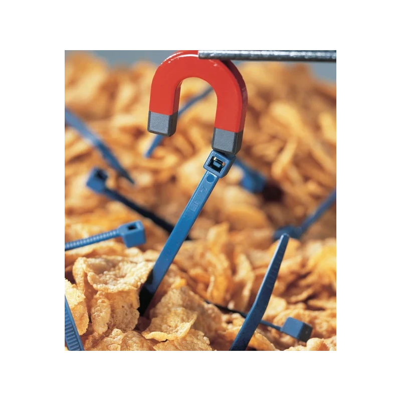 Cable ties for food industry, detectable