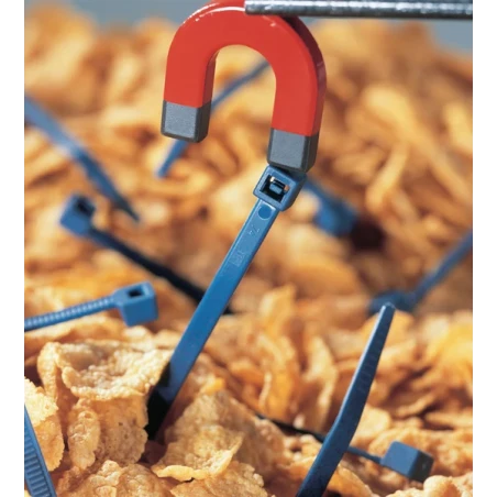 Cable ties for food industry, detectable