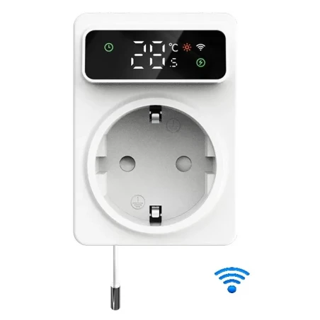 Pistikupesa termostaat Rti-Tek TP3 Wifi -30℃- +110℃ 230V 16A