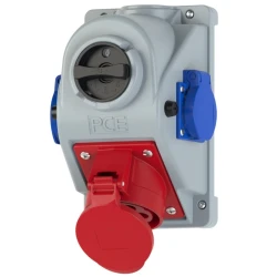 Combi seinapesa 5P 32A + 2x schuko lülitiga 96062552