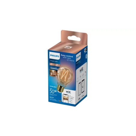 WiZ Bulb A60 E27 7-50W 920-50 Amber CRI90 640lm WiFi