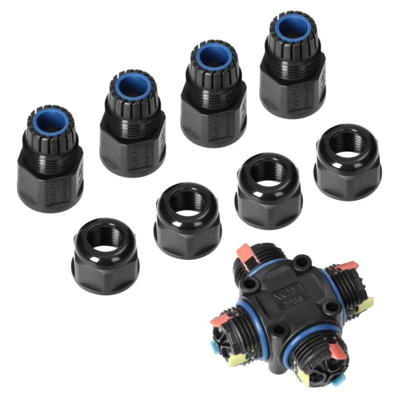 X-jätkumuhv 3x4 kaablile IP68 kruvita