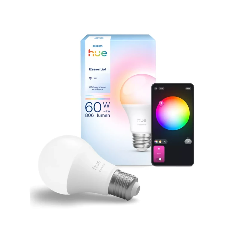 Hue Essential White & color ambiance bulb E27 BT