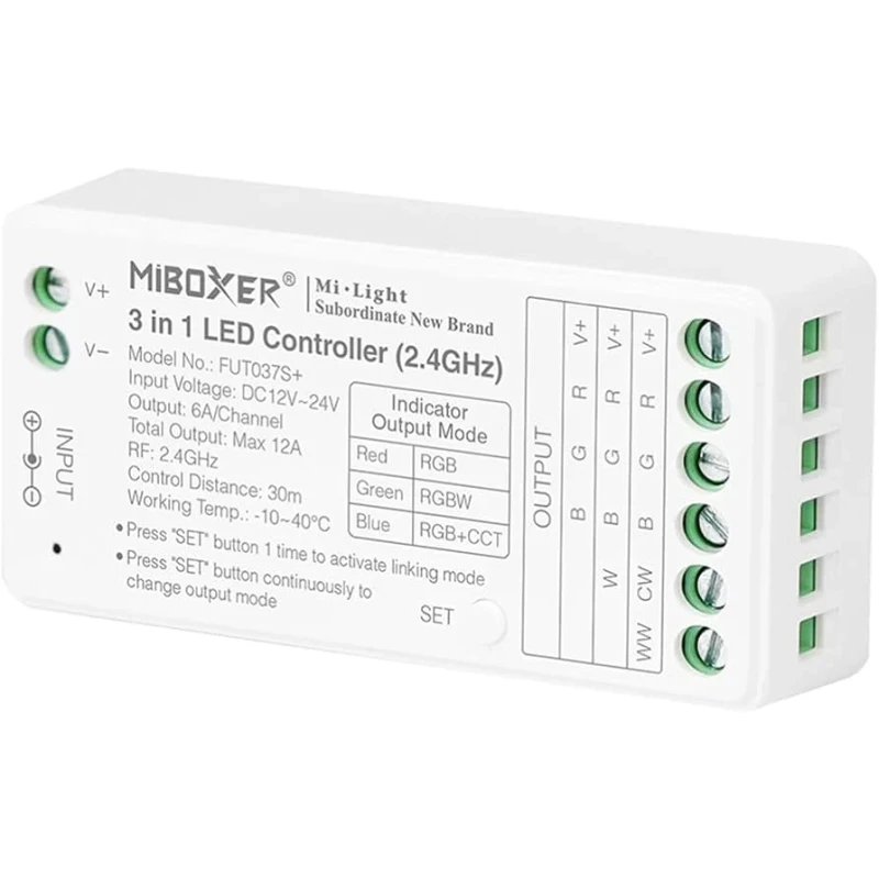 FUT037S+ Led riba dimmer 12-24V 12A RGB/RGBW/RGBCC