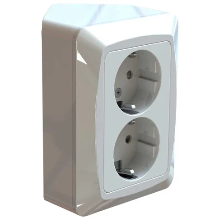 Nurga pistikupesa maandusega valge