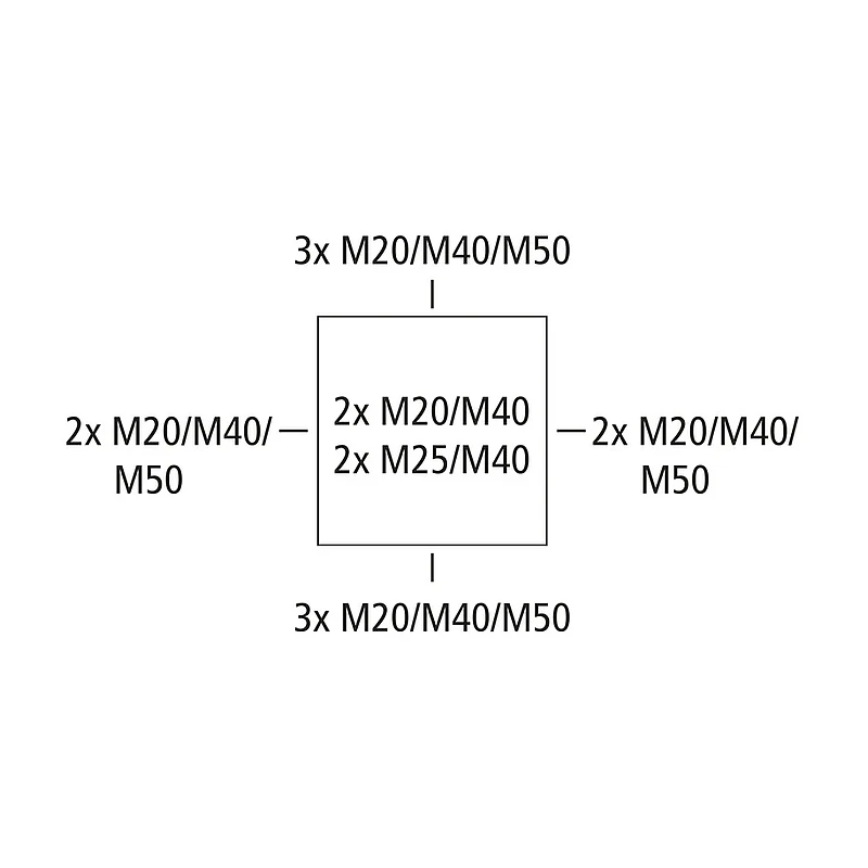 ABOX 250 IP55/66 KLEMMIGA 252x202x120mm