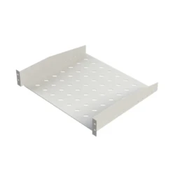 19" riiul 2U, 400mm, 2 punkti kinnitus hall