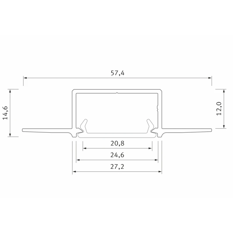 HIRO profiil süvistatav