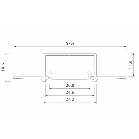 HIRO flush mounted led profile