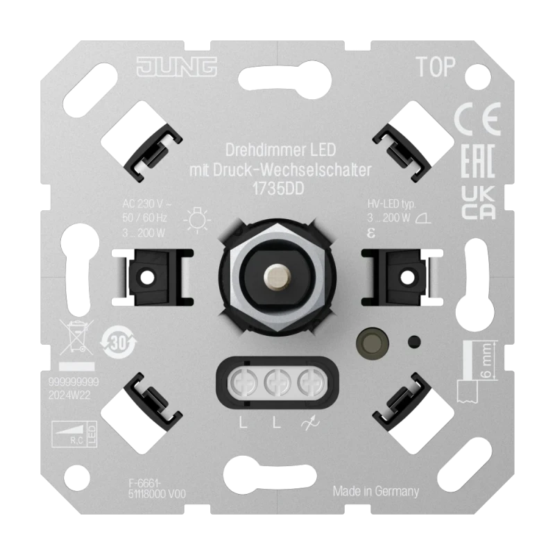 Pöörddimmer (trailing edge) süv.(veksel) 3-200W LED