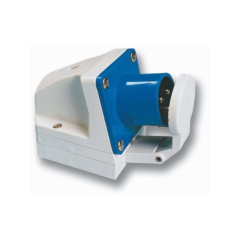 Seinapistik 1F 32A klapiga IP44 523-6d