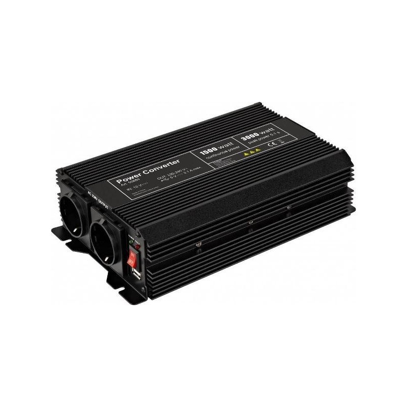 Inverter 12V DC - 230V AC 1500W 