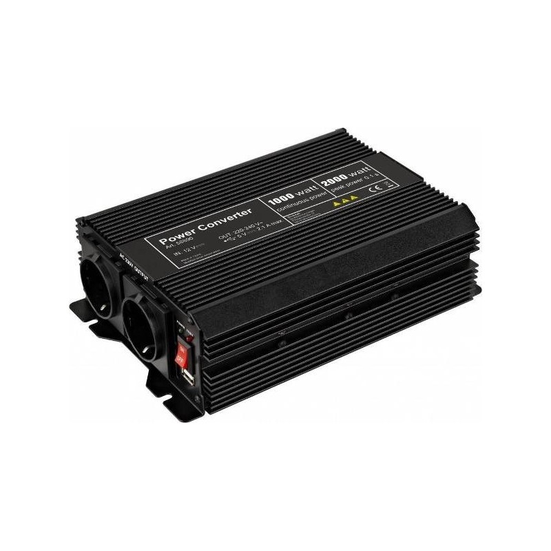 Inverter 12V DC - 230V AC 1000W
