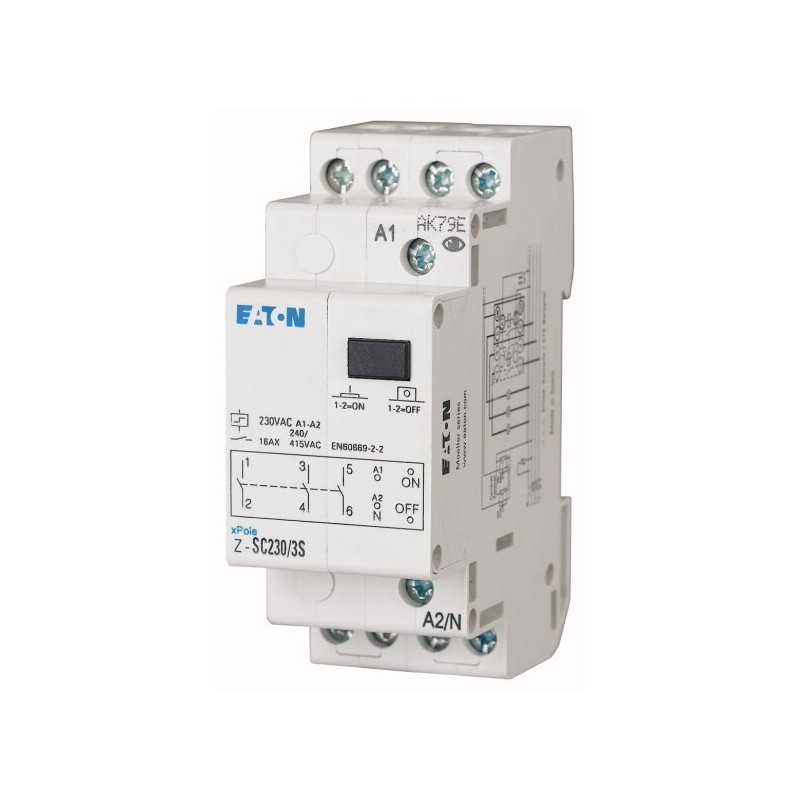 Z-SC230/3S 230AC 3NO 16A 2SU impulssrelee