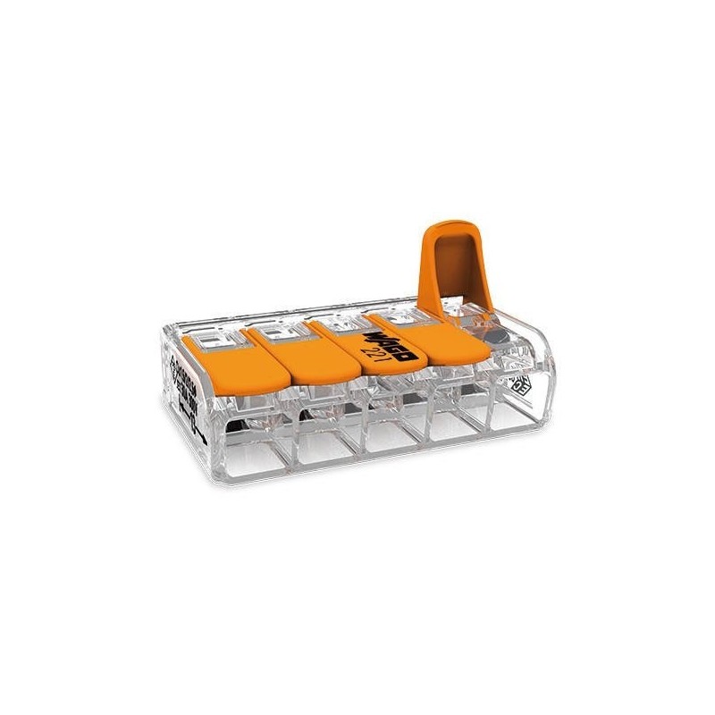 221-6 Wago avatav klemm 0,5-6mm² 41A