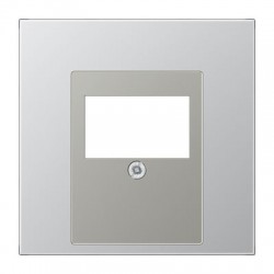 AL2969T kõlaripesa ja USB keskplaat Aluminium