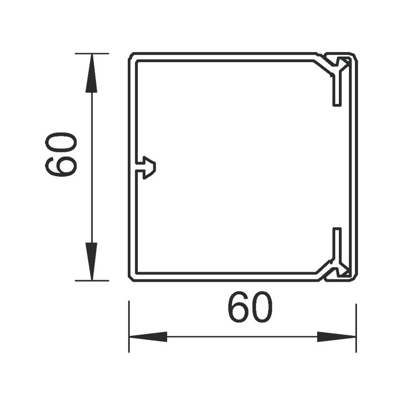 WDK 60060 60x60mm kaablikarbik